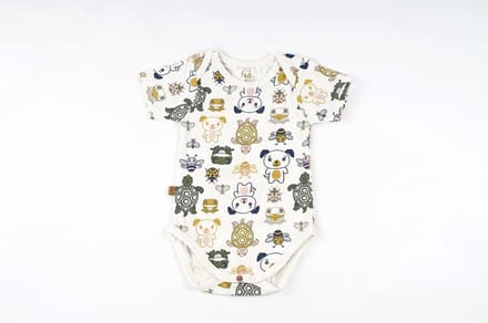 Frogs and Dogs - Romper Friends Off - Wit - Maat 68 - Jongens, Meisjes