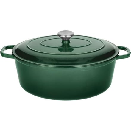 SILVERCREST Gietijzeren braadpan, Ø35 cm (groen)