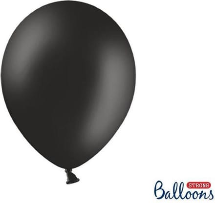 Pastel Ballonnen Zwart (50st)