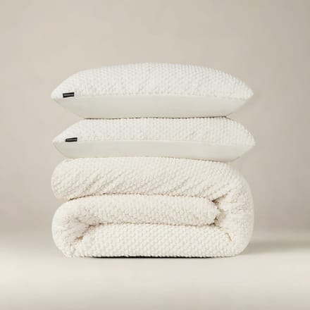 Sleeptime Fur Teddy Dekbedovertrek - 140X200/220 + 1 x kussensloop 60x70 - Creme