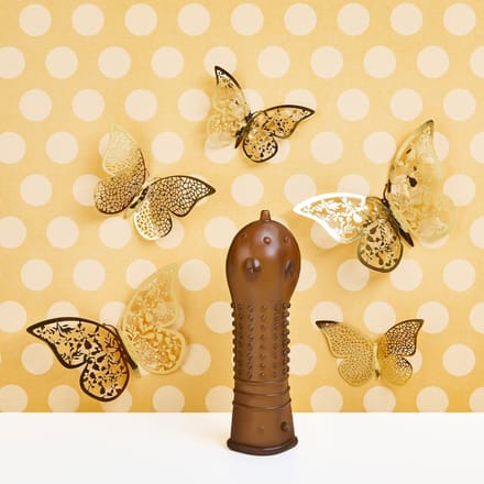 Genoppte penissleeve, 15 cm