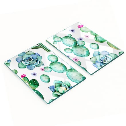 Multifunctionele decoratieve snijplanken van geharde cactus voor in de keuken, 2x40x52 cm
