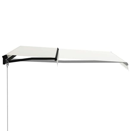 vidaXL - Luifel - handmatig - uittrekbaar - 300x250 - cm - crème