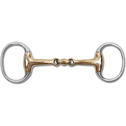 Waldhausen Egg Butt Dubbel Gebroken Trensbit Goud 14.5 cm