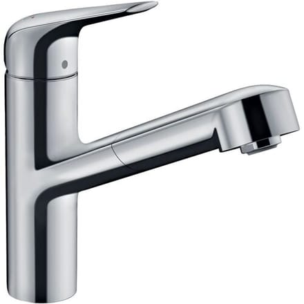 Hansgrohe Focus M42 single lever kitchen mixer 150, pull-out spout, 1jet 71814000