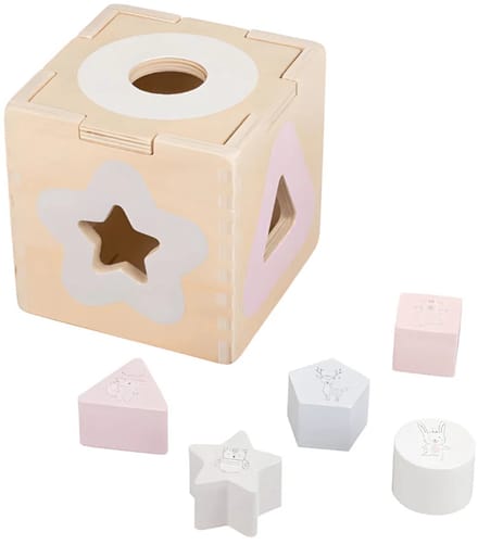 Playtive Houten Vormstoof Roze- Leerzaam Speelgoed Vanaf 1 jaar - Hout - Duurzaam