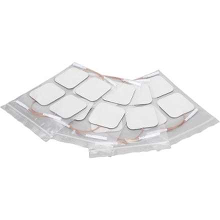 16 stuks Herbruikbare Elektrode Pad Vierkant Zelfklevende Therapie Elektrode Patch Vervangingsaccessoire 2 white