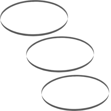 Draagbare Band Zaagblad 3-delig - 18TPI Sub-Compact Blades voor Nauwkeurige Snede