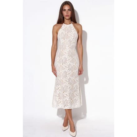 Halterneklace Midi-jurk