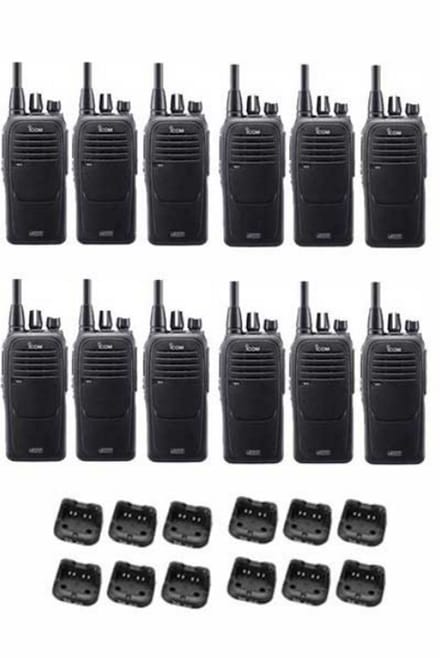 Set van 12 com IC-F29DR3 Digitaal DPMR en PMR446 IP67 portofoons