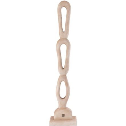 PTMD - Beeld Rhyce - Beige - 18x13x98cm