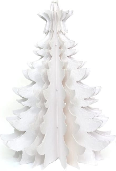 Kerstboom - Wit - 45 cm - Fairtrade- Cotton Mache