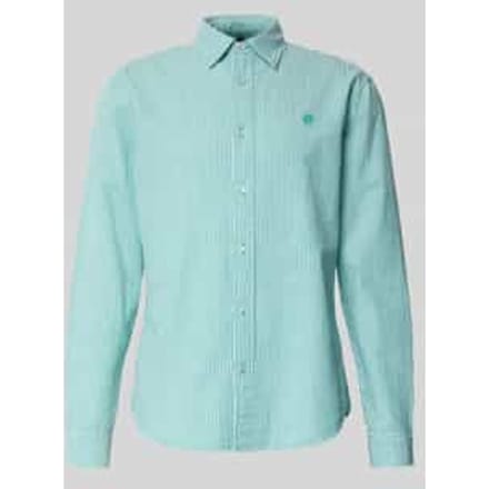 regular fit vrijetijdsoverhemd met gestikt logo