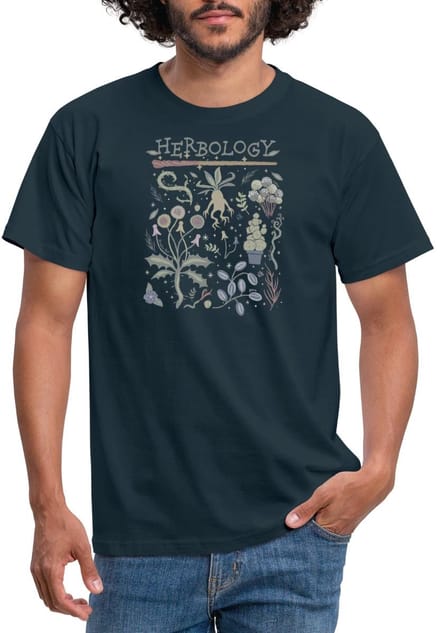 Harry Potter Herbology Botanisch Kruiden Ontwerp T-Shirt Heren