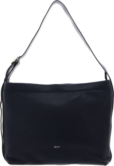 abro Leren Schoudertas Leather Dalia Hobo 11 am Bag Navy Donkerblauw