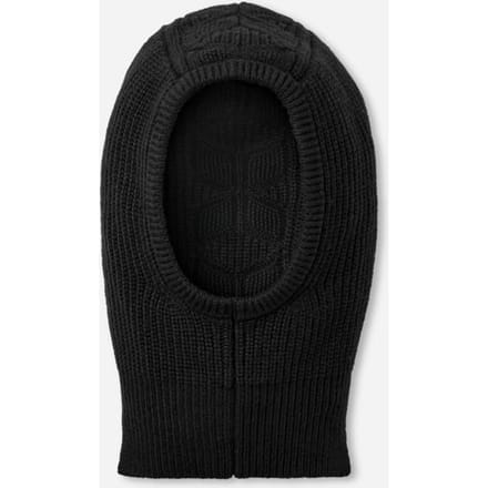 UGG® Cable Balaclava for Women in Black, Size OS, Nylon/Leather/Wool
