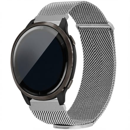 imoshion Milanees magnetisch bandje - Universeel 22 mm aansluiting - Maat M - Zilver