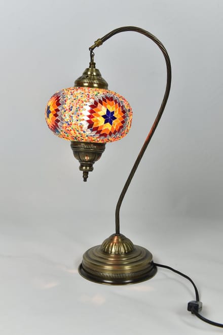 Handgemaakte Turkse Nachtlamp multicolour Oosterse sprookjeslamp