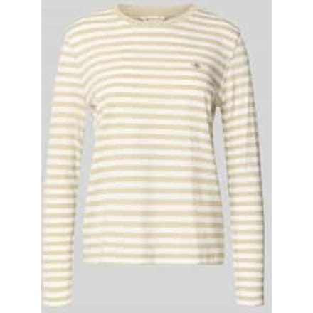 Shirt met lange mouwen met labelstitching