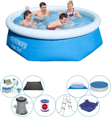 Fast Set Rond 244x66 cm - Zwembad Deal