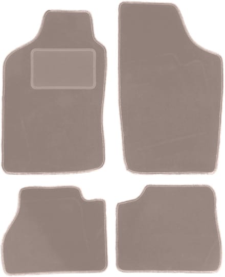 Beige velours matten voor: Nissan Micra K10 hatchback (1983-1991)