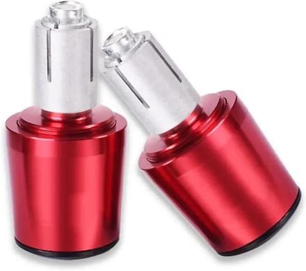 Motorfiets stuurdoppen - Handvat beschermers - Stuur demping - Directe vervanging - 22mm - Rood