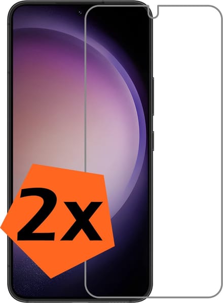 Screenprotector - 2 Stuks - Geschikt voor Samsung Galaxy S23 Plus - Extra Sterk - Gehard Glas - Beschermglas - Tempered Glass - Screen Protector