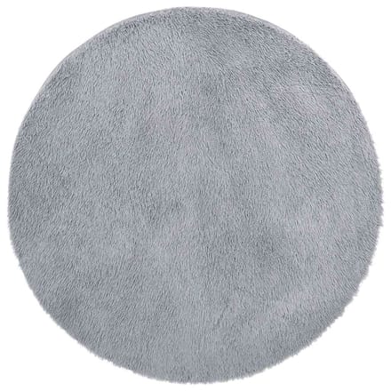 vidaXL - Hoogpolig - vloerkleed - NAVARRA - 100x100 - cm - polyester - lichtgrijs
