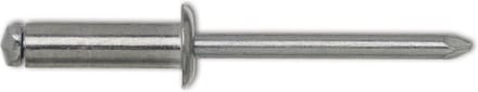 Blinde klinknagels Aluminium/Staal 4 x 12 mm - Set van 500 stuks