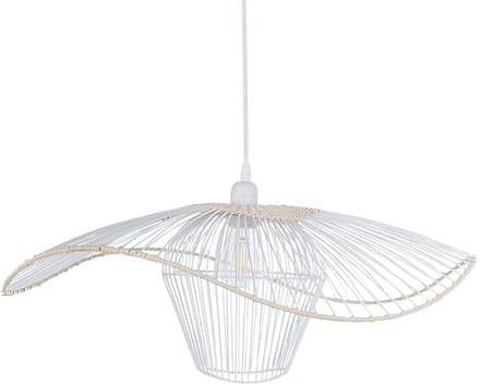 LUNGA - Hanglamp - Wit - Rotan