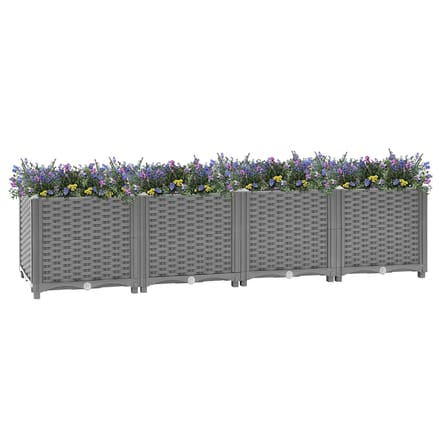 vidaXL - Plantenbak - verhoogd - 160x40x38 - cm - polypropeen