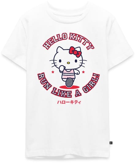 Hello Kitty Run Like A Girl Premium T-Shirt Tiener