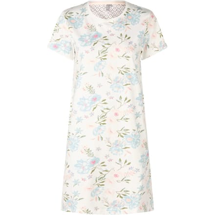 By Louise Dames Nachthemd Korte Mouw Flowers - Maat M