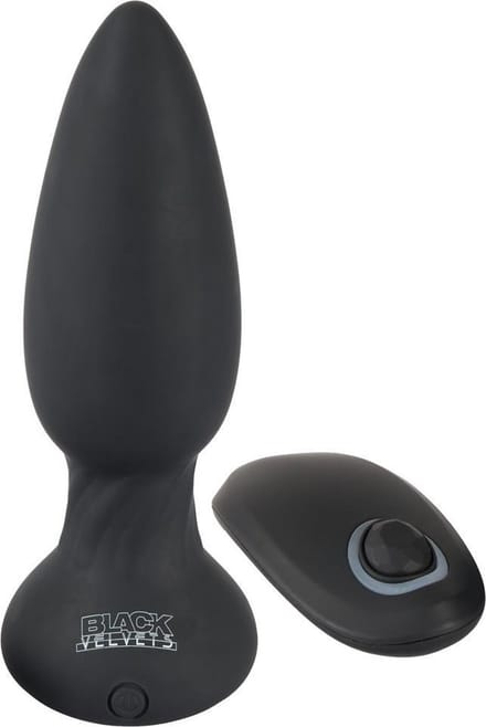 Zwarte Vibrerende Buttplug met Afstandsbediening