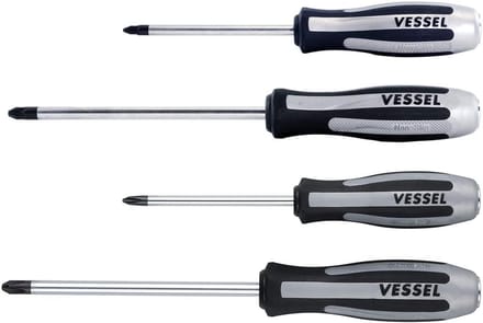 Set van 4 Slagschroevendraaiers PH2 PH3 PZ2 PZ3 Impact Schroevendraaier Set Professioneel