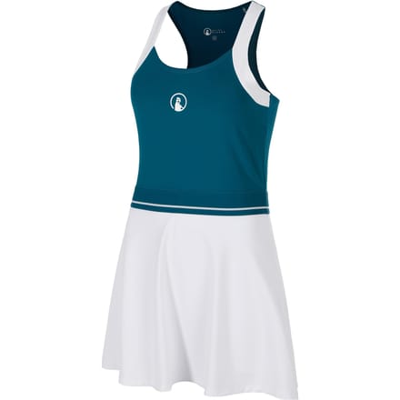 Quiet Please Create Volley Jurk Dames-Petrolblauw,Wit