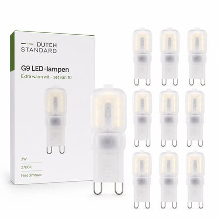 G9 LED lamp - SMD - 3W - 2700k - Niet Dimbaar - Extra Warm Wit - 10 Stuks