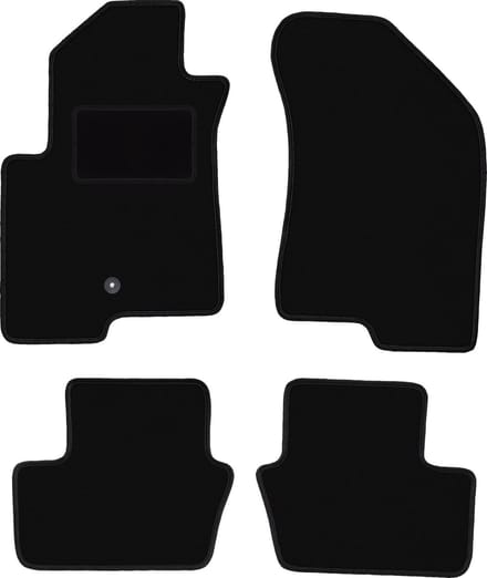 Zwarte veloursmatten voor: Jeep Compass MK49 SUV (2007-2017)