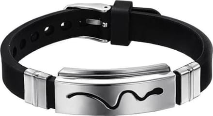 Fako Bijoux® - Armband - RVS Siliconen - Slang