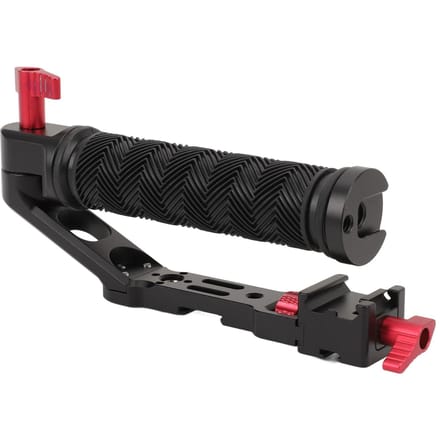Camera Stabilisator Grip Aluminiumlegering Multi-gat Verlenging Video Actie Stabiliserende Handgreep Grip black
