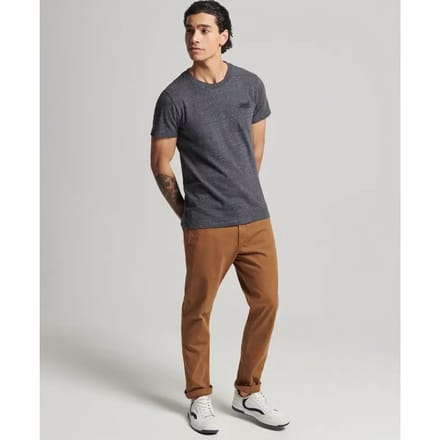 Superdry Essential Logo T-shirt Donkergrijs Grootte: S