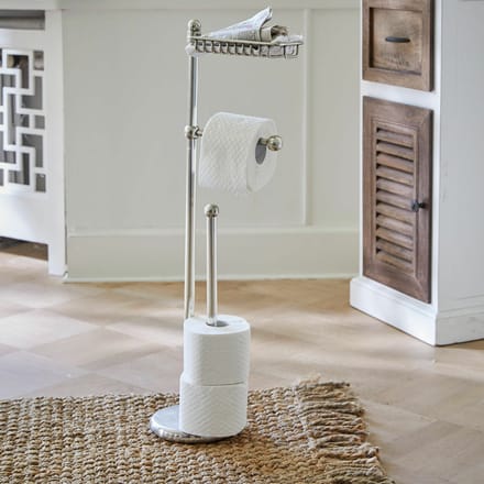 LOBERON Toiletrolhouder Omerville zilverkleurig