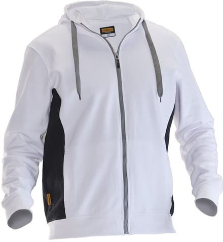 Jobman 5400 Sweatshirt Hoodie 65540020 - Wit/zwart - M