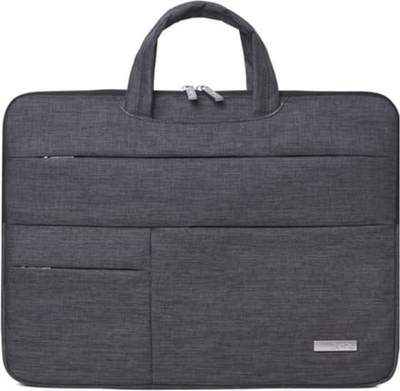 Canvas Artisan Laptoptas 14 inch - Laptophoes - Donkergrijs