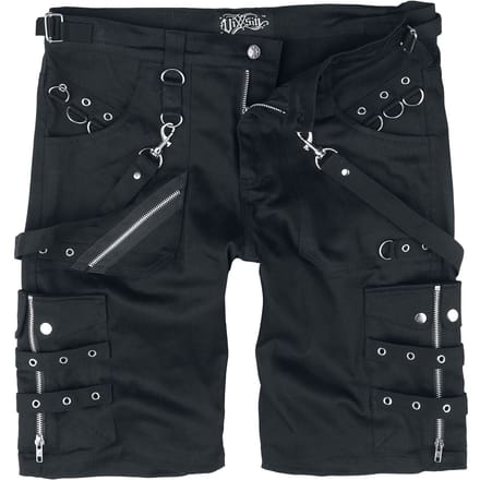 Vixxsin - Gothic Shorts - Edham Short - 30 tot 38 - voor Mannen - zwart