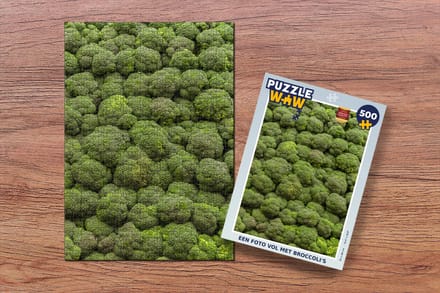 Puzzel Een foto vol met broccoli's - Legpuzzel - Puzzel 500 stukjes