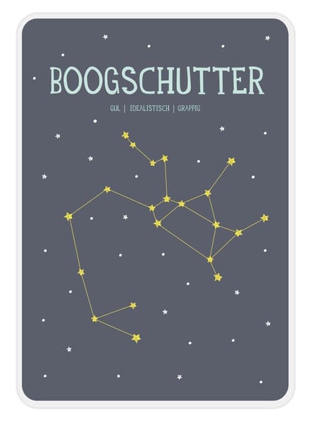 Milestone - Sterrenbeeld Posterkaart - Boogschutter