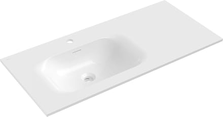 Mexen Vela ingebouwde wastafel links 101 x 46,5 cm, wit glans - 25231000L