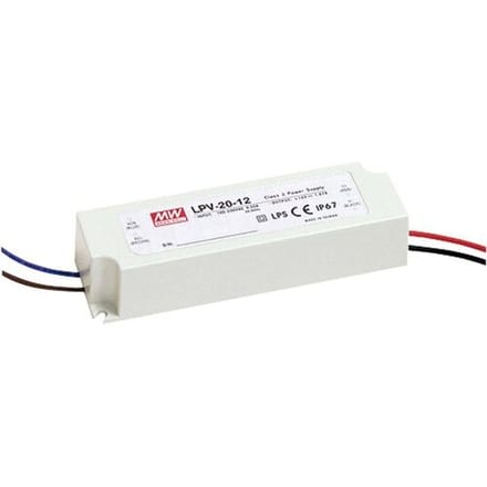 MEAN WELL LPV-20-5 LED-transformator Constante spanning 15 W 0 - 3 A 5 V/DC Niet dimbaar, Overbelastingsbescherming 1 stuk(s)