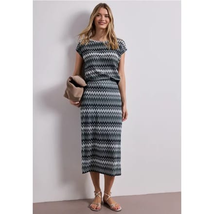 Midirok met zigzagpatroon